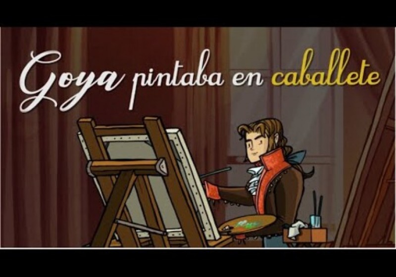 Goya pintaba en caballete