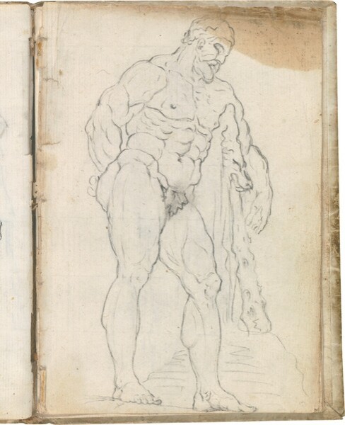 Hércules Farnese (vista lateral derecha)
