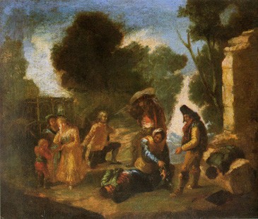 El atraco (boceto)