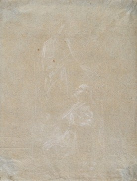 Aparición de la Virgen a San Julián (dibujo preparatorio)