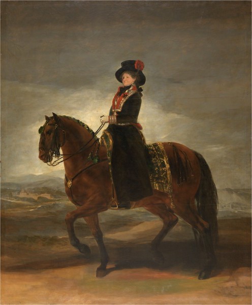 Queen María Luisa on Horseback (La reina María Luisa a caballo)