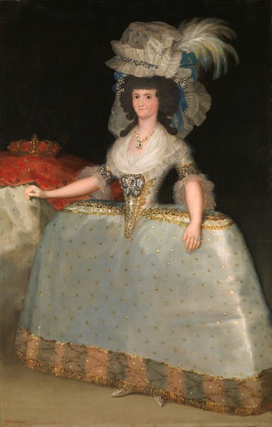 Queen Maria Luisa with Farthingale (La reina María Luisa con tontillo)