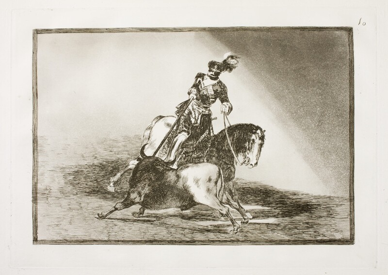 Carlos V lanceando un toro en la plaza de Valladolid