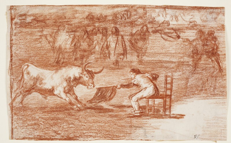 Recklessness of Martincho (Bullfighting H) (preparatory drawing)