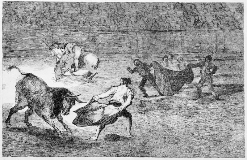 A right-handed man fighting from the front from behind ( Bullfighting K)