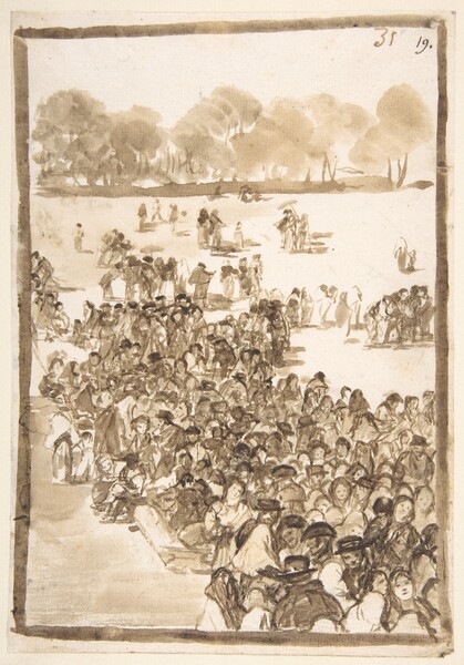 Muchedumbre en un parque (F.31)