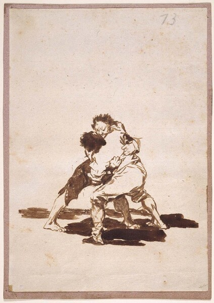 Dos hombres batiéndose (F.73)