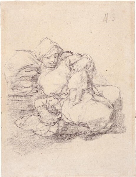 Mujer con dos niños (H.43)
