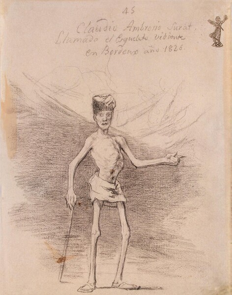 Claudio Ambrosio Surat, llamado el esqueleto viviente, en Bordeaux año 1826 (H.45)