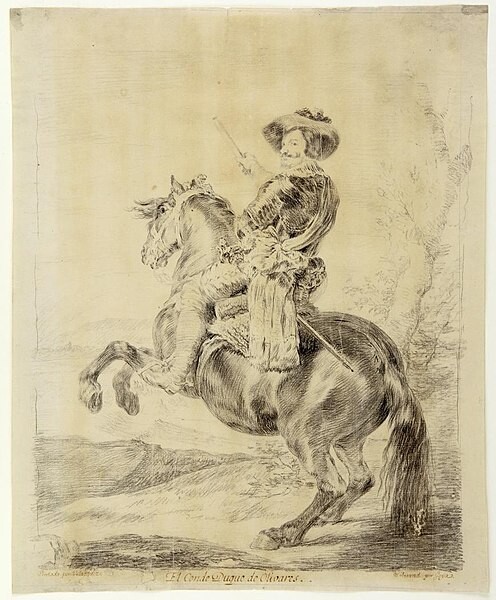 Retrato ecuestre conde -duque de Olivares
