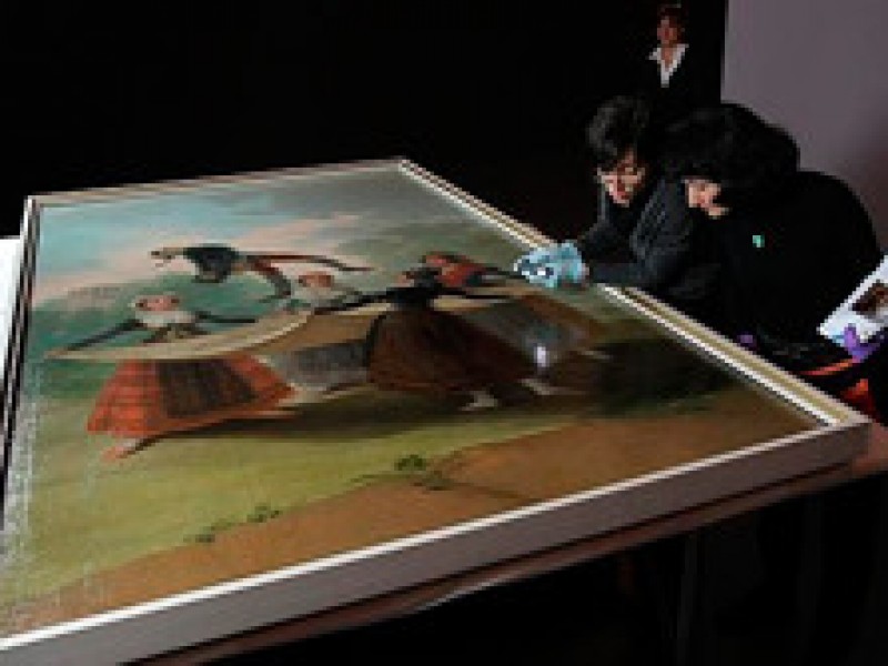 Goya empieza a acomodarse en Caixaforum. ABC