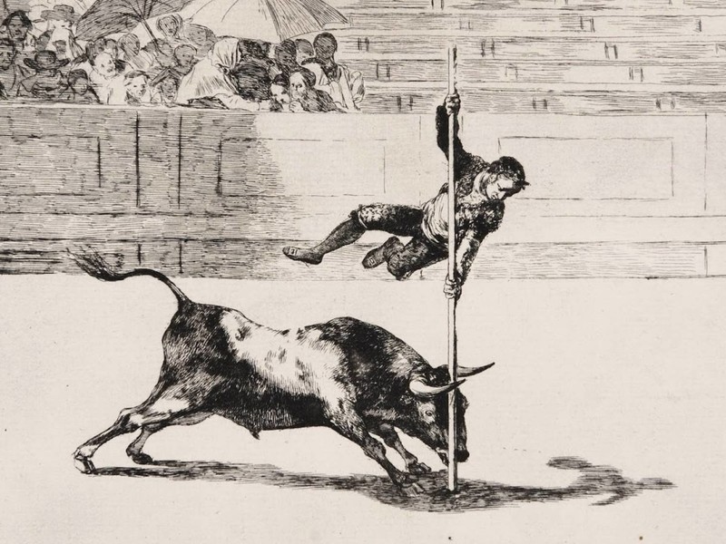Una primera edición de ‘La tauromaquia’, de Goya, aparece en un castillo francés