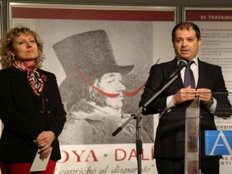 UNEATLANTICO acoge la muestra 'Del capricho al disparate', de grabados de Goya y Dalí