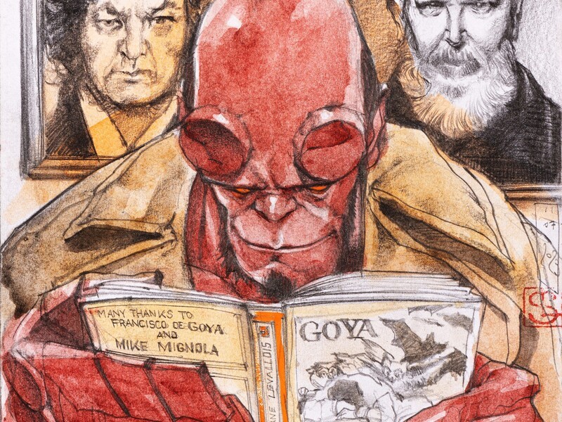 El universo Hellboy y Goya, cara a cara en el MEIAC