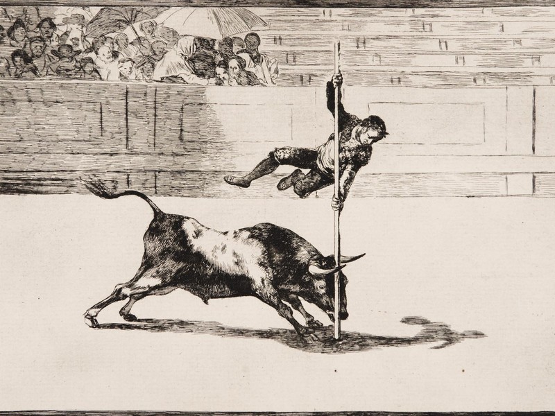 Santillana acoge una muestra de grabados de Goya sobre la tauromaquia